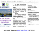 featured image (archiwum) Młodzieżowo-rodzinny spływ kajakowy BIAŁA TARNOWSKA 21-22.05.2022 r.